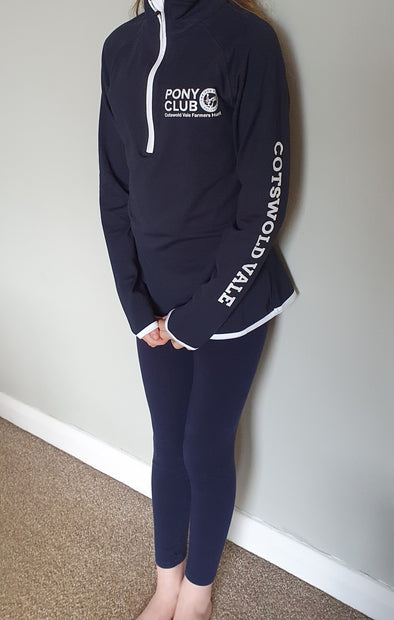 Cotswold Vale Pony Club 1/4 Zip Top 3
